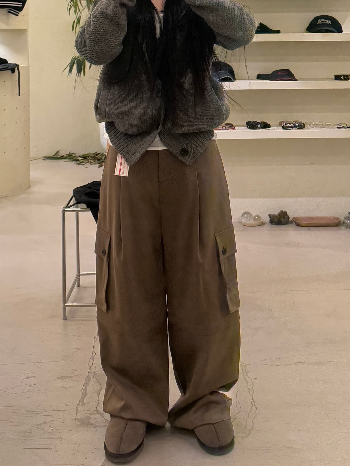 Drae 스냅 카고 컨버터블 브라운 팬츠 U667 상품이미지1