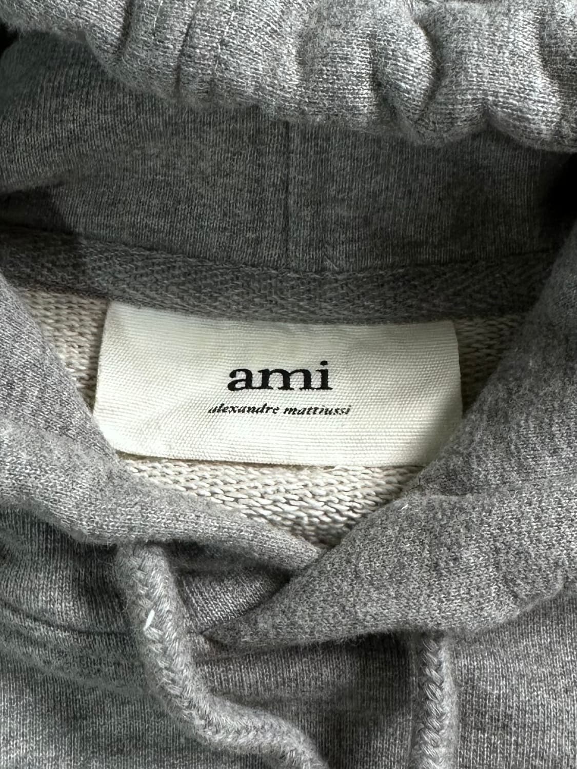 아미 스몰로고 다크 그레이 후드티  상품이미지5