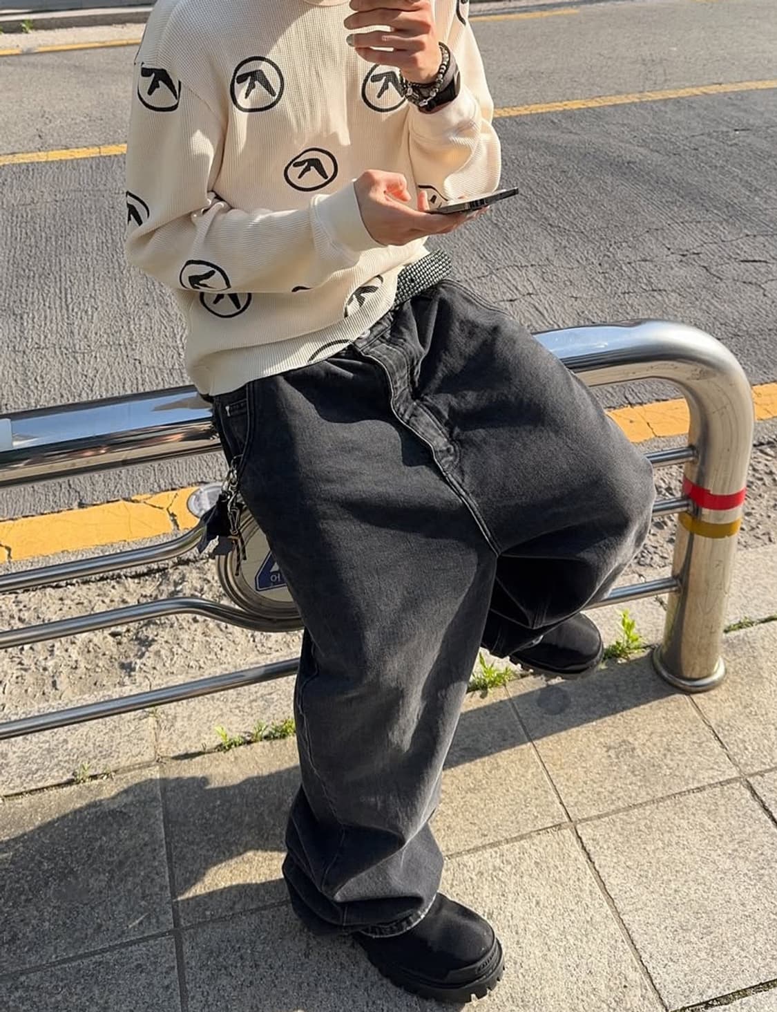 아미 배기핏 데님진 상품이미지1
