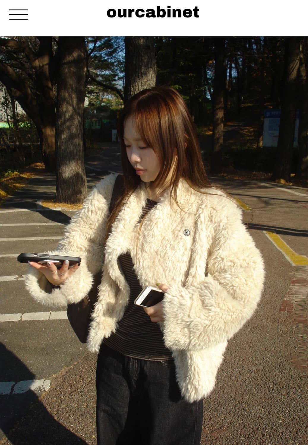 아워캐비넷 sheep fur jacket 쉽 퍼자켓 상품이미지1