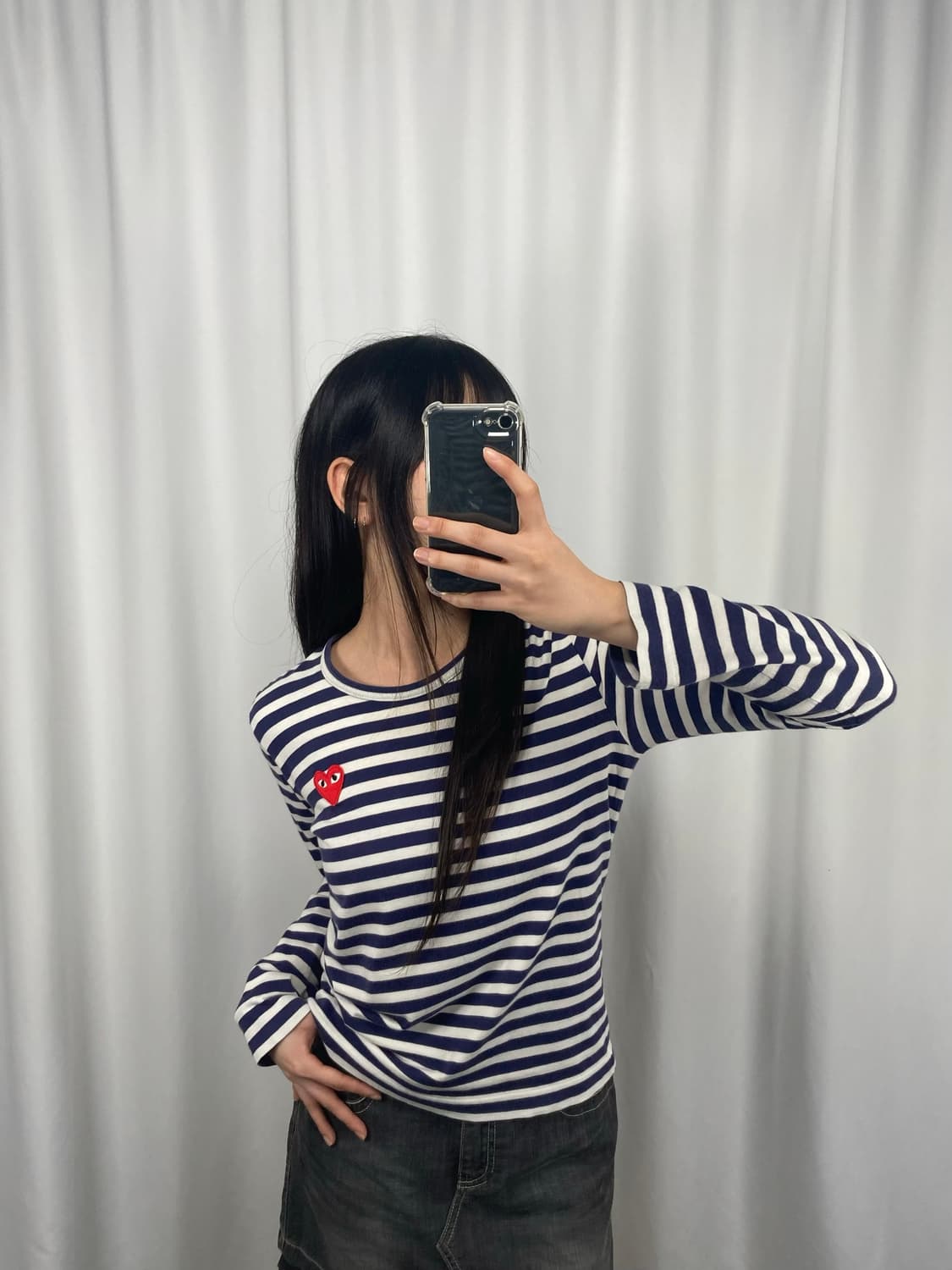 꼼데가르송 스트라이프 롱슬리브 상품이미지1
