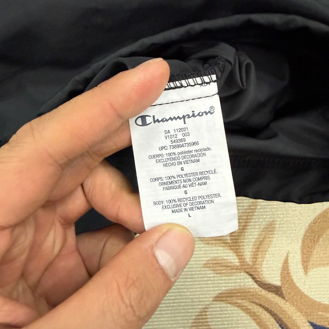 (L)챔피언 Champion 아노락 바람막이 자켓(블랙) 상품이미지3
