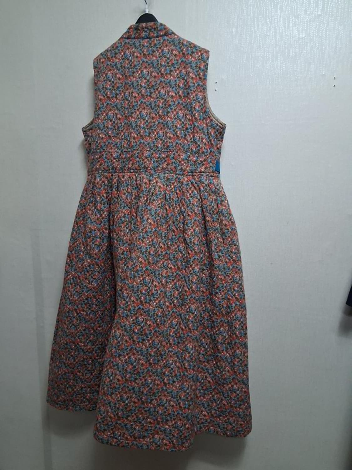 개량한복형 맞춤제작 꽃무늬 퀼팅 누빔 롱원피스 랩디지인 새거컨디션77 상품이미지4