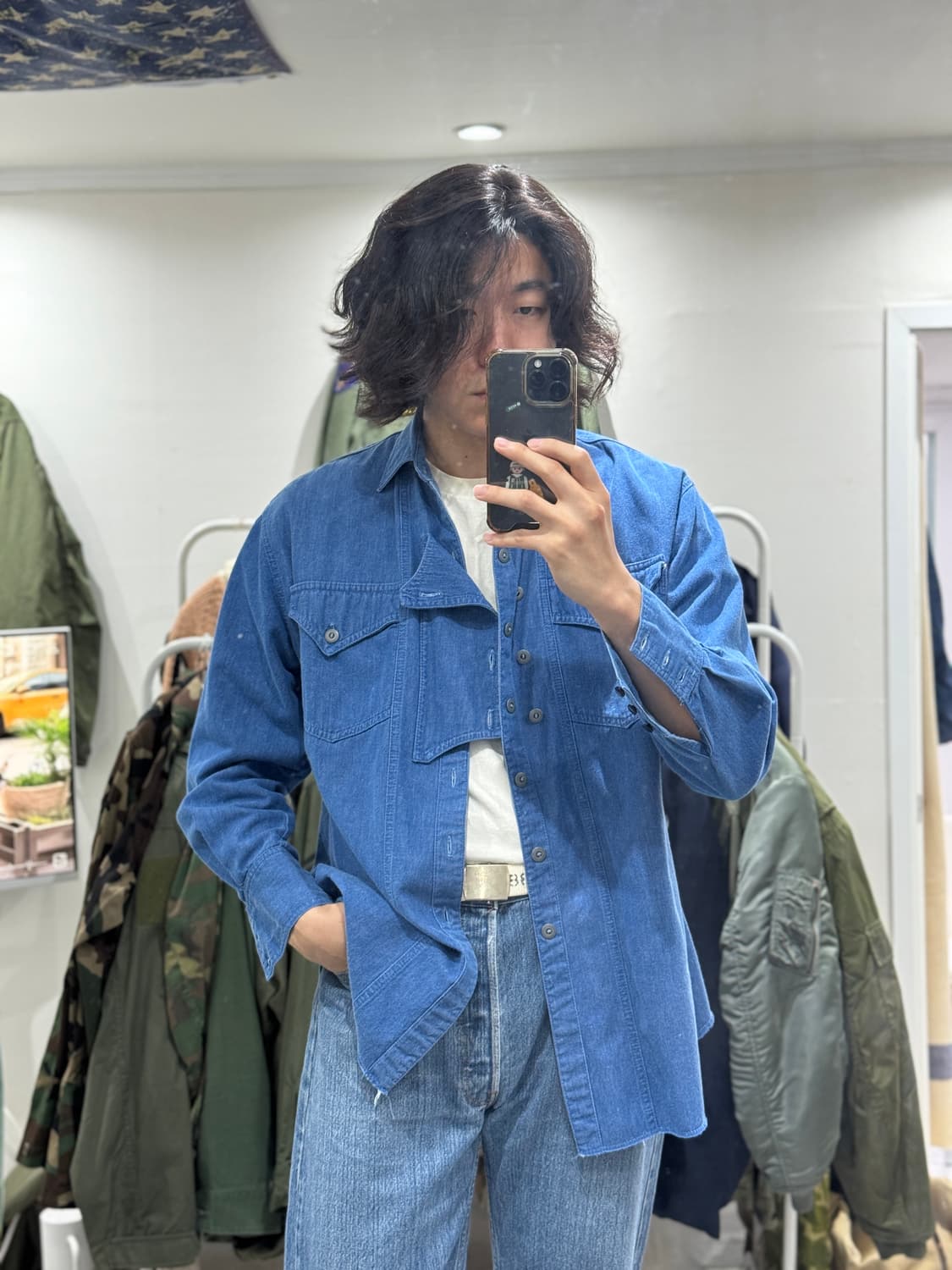 Frontier Rider 웨스턴 데님 셔츠 상품이미지8