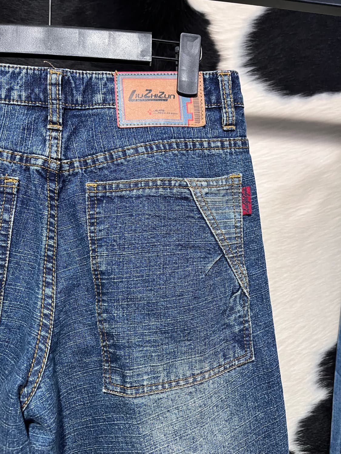 리우지준 ABC 자수 부츠컷 팬츠 상품이미지9