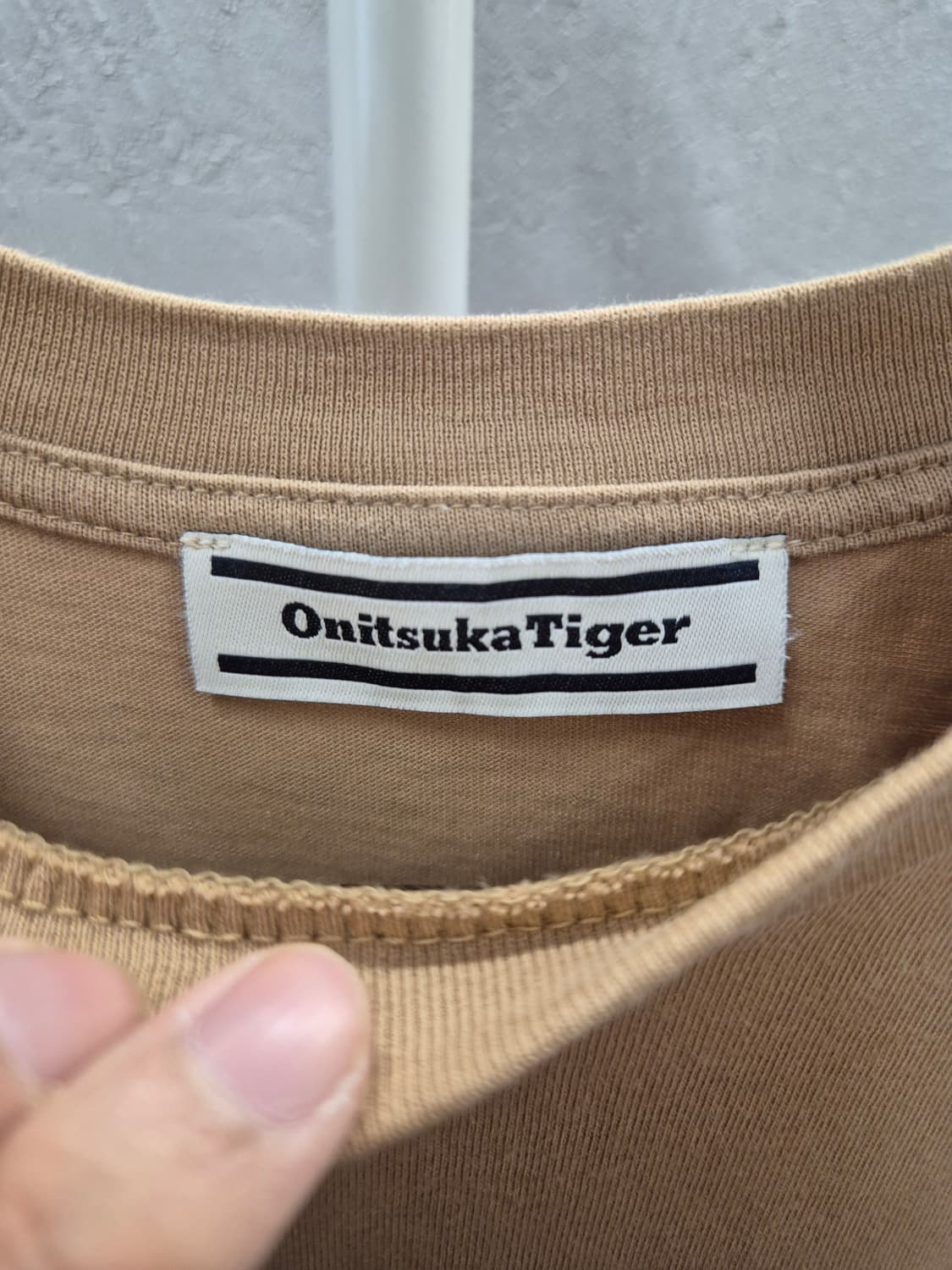 오니츠카타이거 반팔티 M 베이지 상품이미지6