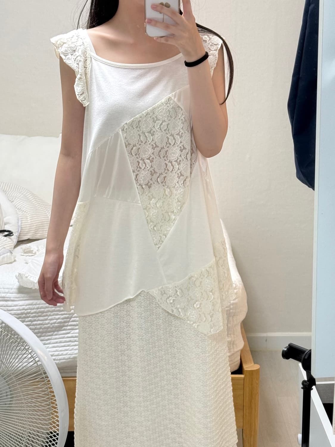 빈티지샵 구매 - 디테일 이쁜 나시 원피스 (착샷o) 상품이미지6