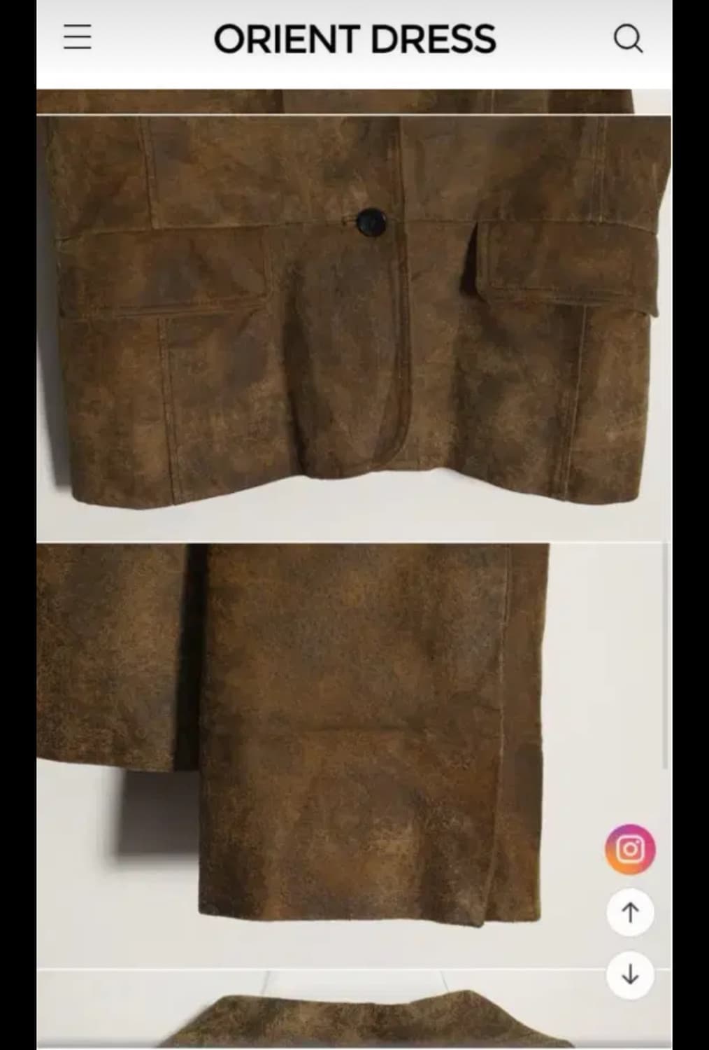오리엔트 드레스 일본 빈티지 가죽 자켓 상품이미지2
