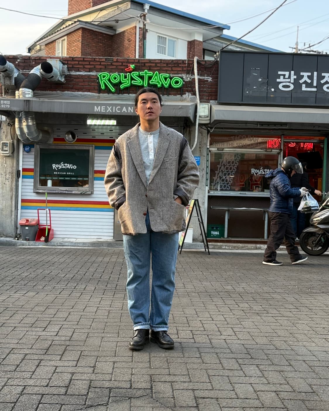 리빌드바이니들스 해리스트위드 커버드 자켓 XL 상품이미지7