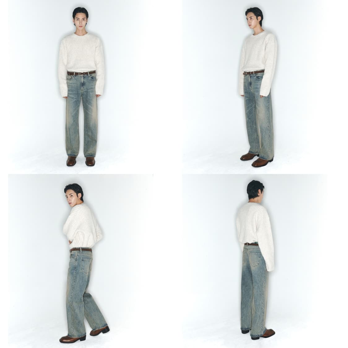 [32] 피스워커 great sandy 세미 와이드 데님 팬츠 청바지 상품이미지3