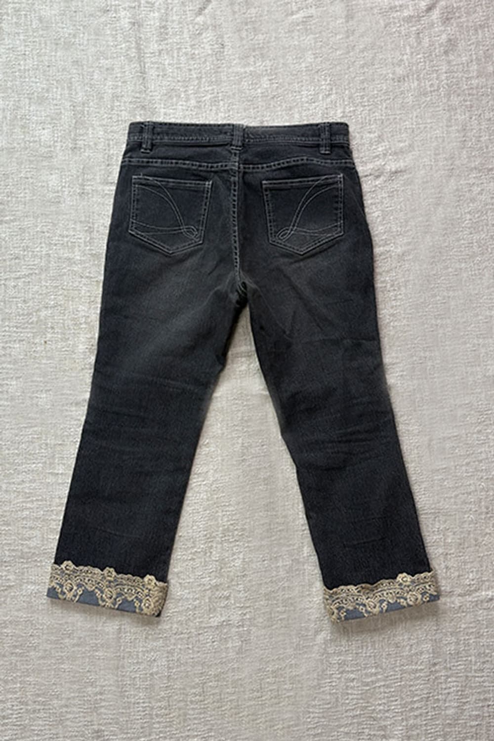 Just Cavalli Lace-Trimmed CropCapri Jean 상품이미지8