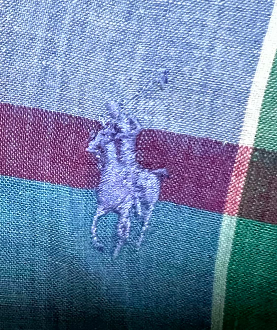 폴로 90s 자이언트 마드라스 체크셔츠 춘하 핸드우븐 XL 105  상품이미지4