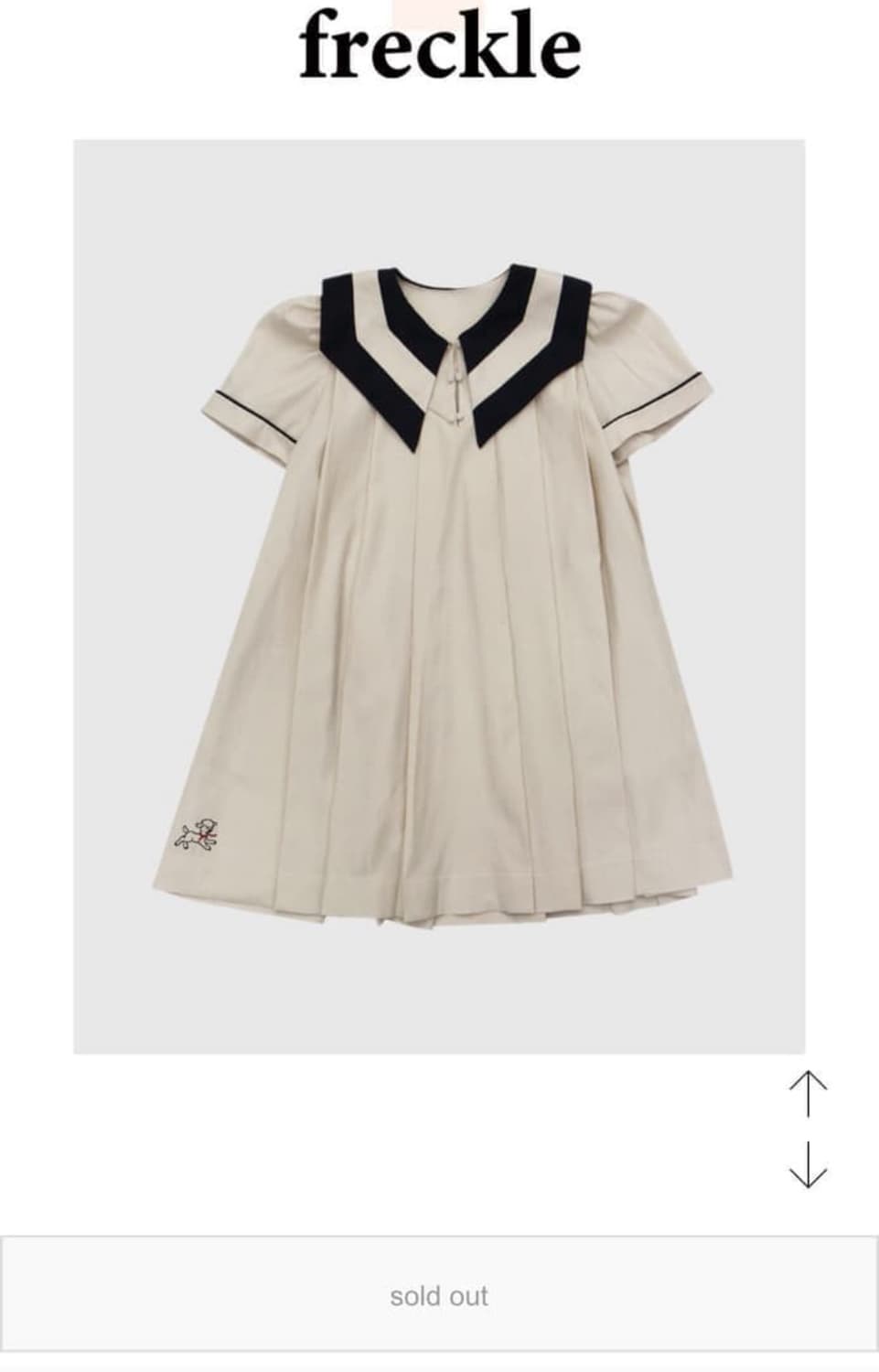 프레클 세일러 마린 원피스 상품이미지1