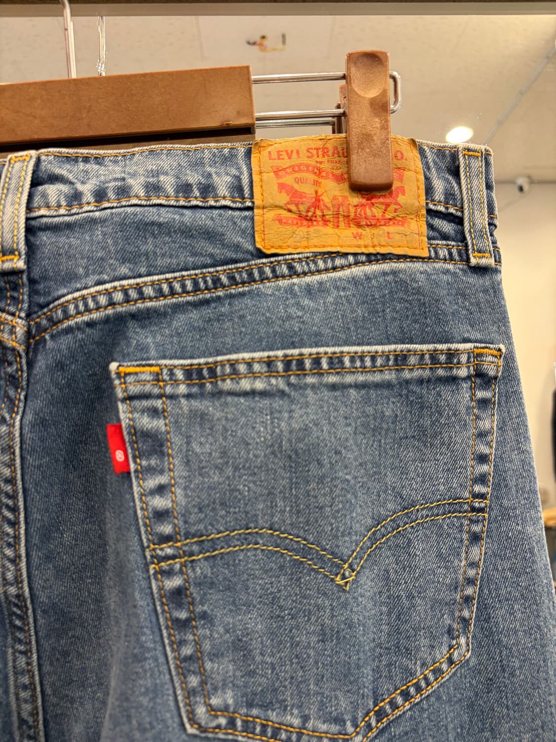 Levis 리바이스 505 블랭크탭 데님 팬츠 (34inch) 상품이미지7