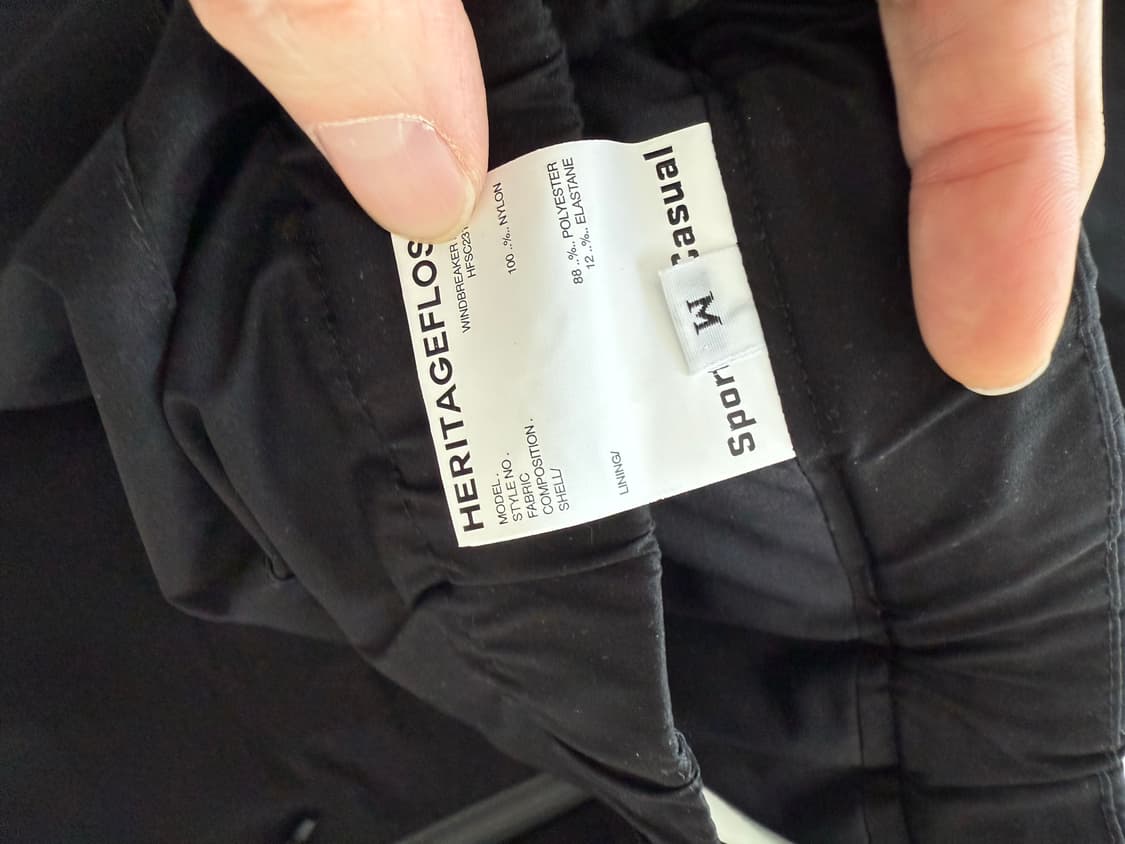 헤리티지플로스 나일론팬츠 블랙 상품이미지3