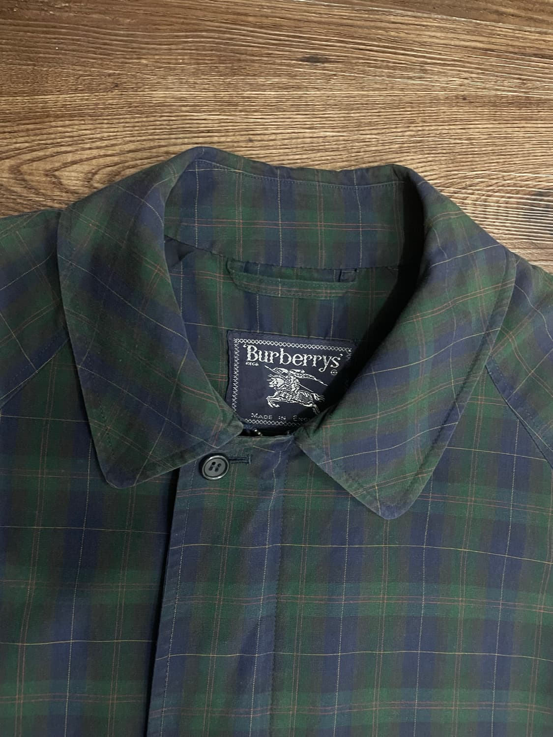 버버리 타탄 체크 블루종 헤링턴 자켓 48 상품이미지2