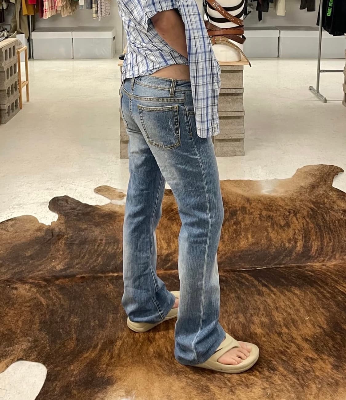 Roberto cavalli 부츠컷 연청 데님 상품이미지2