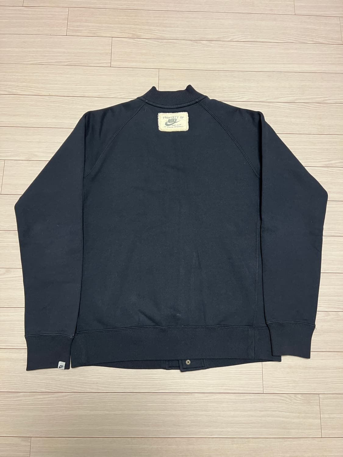 나이키 PROPERTY OF 로고 버튼 스웻 자켓 / 네이비 / XL  상품이미지2