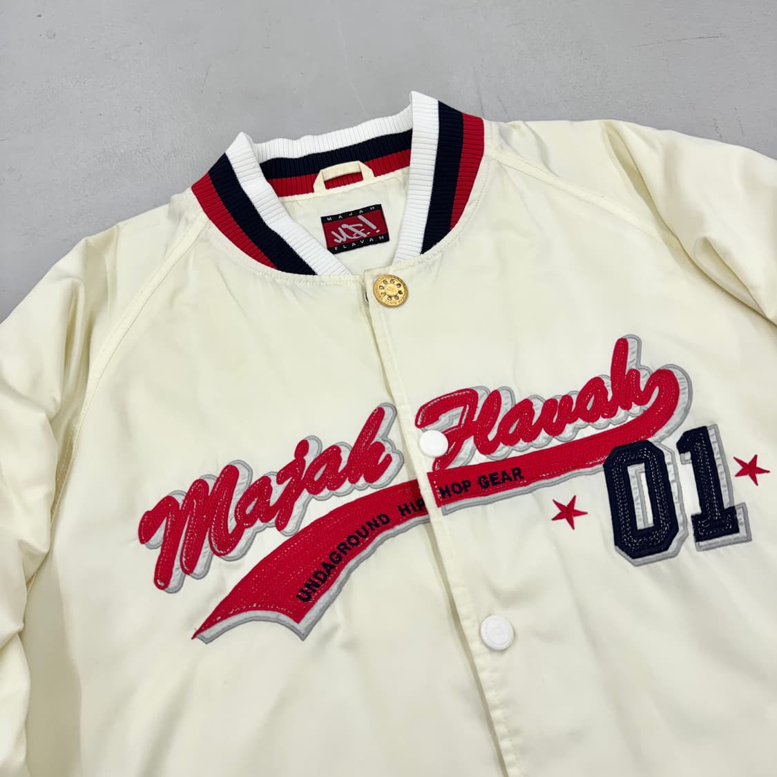 마자플라바 90s 아치로고 올드스쿨 바시티 점퍼 자켓 상품이미지3