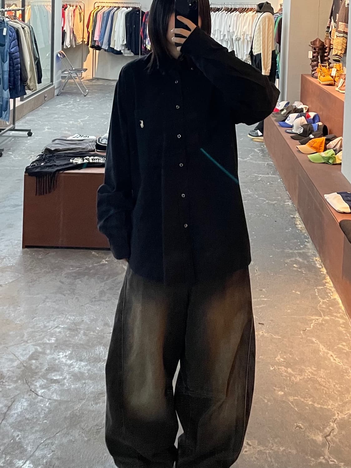 폴로 랄프로렌 블랙 옥스포드 셔츠 H1031 상품이미지1