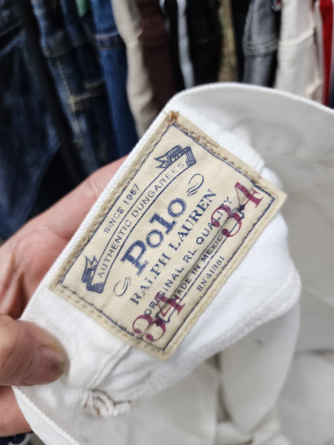 폴로 varick slim 스트레이트 화이트 데님 상품이미지7