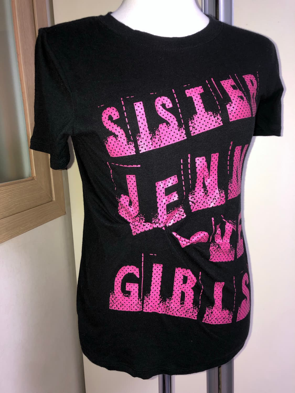 빈티지 구제 레터링 프린팅 셔링 반팔 티셔츠 로리타 상품이미지5