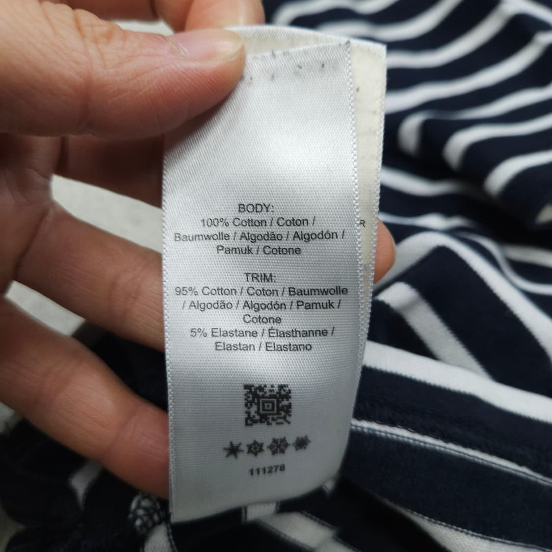 프레드페리 스트라이프 긴팔티 S 상품이미지6