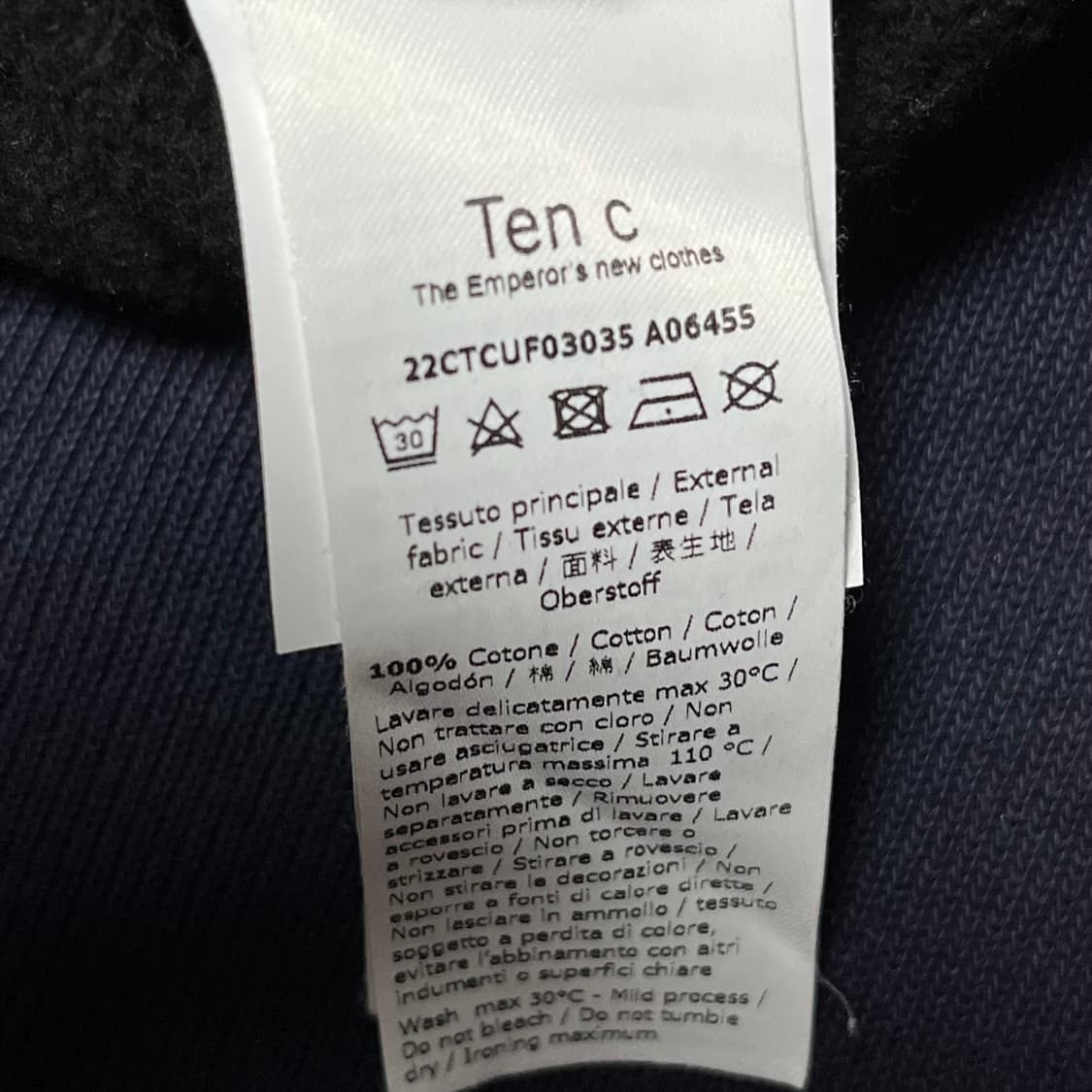 TenC 텐씨 백 로고 패치 맨투맨 상품이미지4