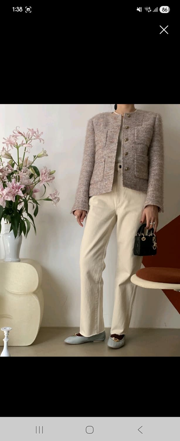 쎄모먼 르사쥬 트위드 34사이즈 상품이미지4