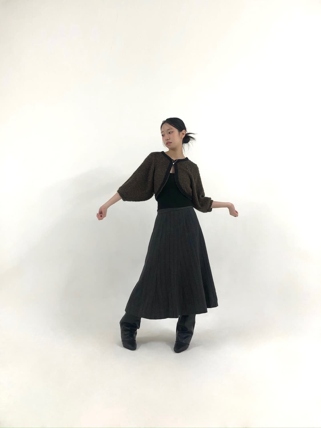 Brown Cape Jacket Cardigan 상품이미지3