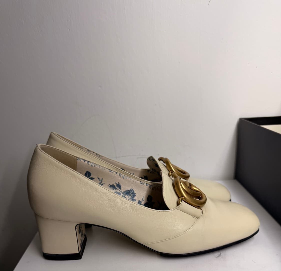 [정품] 구찌 빅토아르 더블 G 미드힐 240cm 상품이미지4