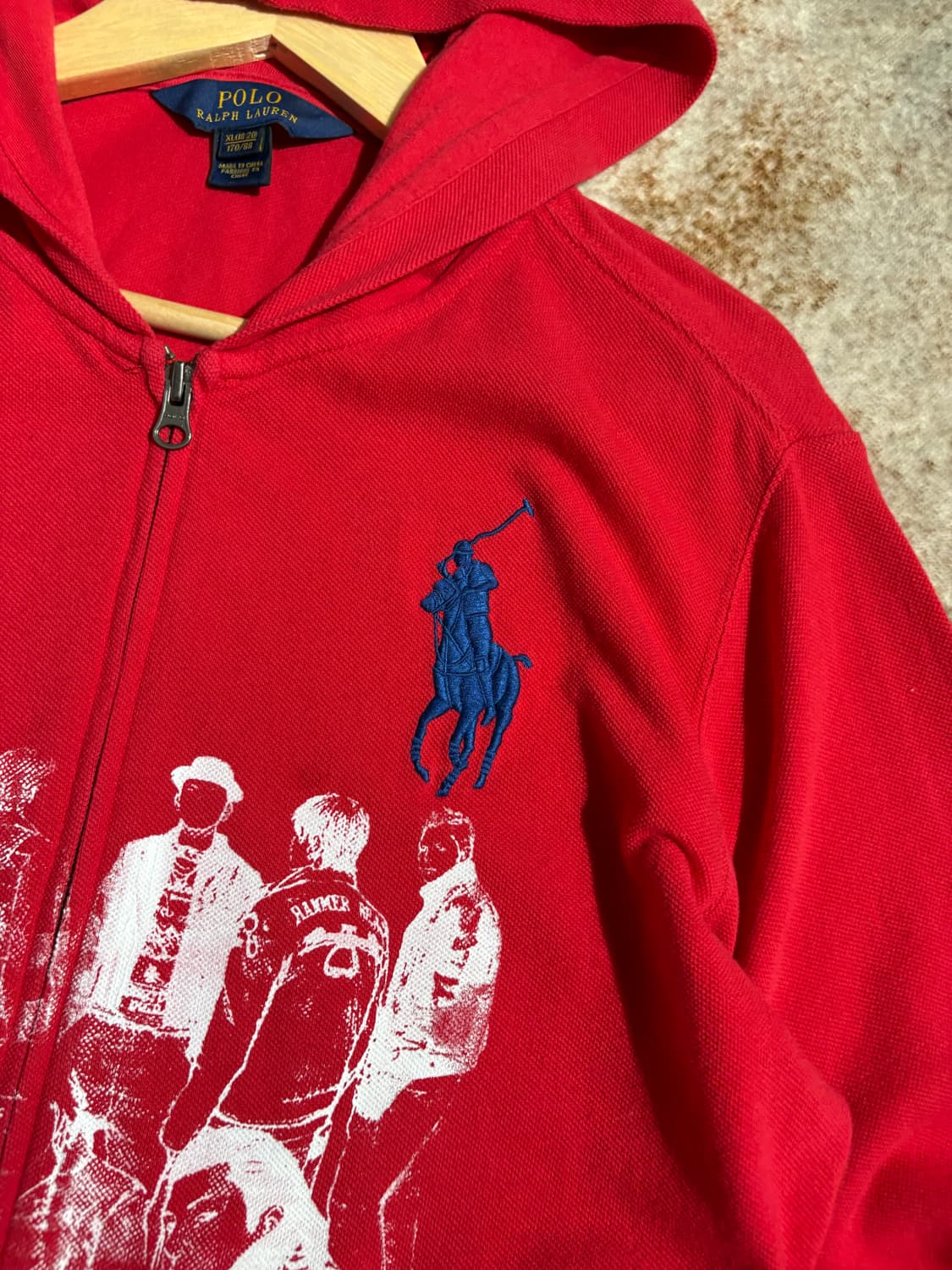 폴로 빅포니 프린팅 커스텀 후드집업  상품이미지3