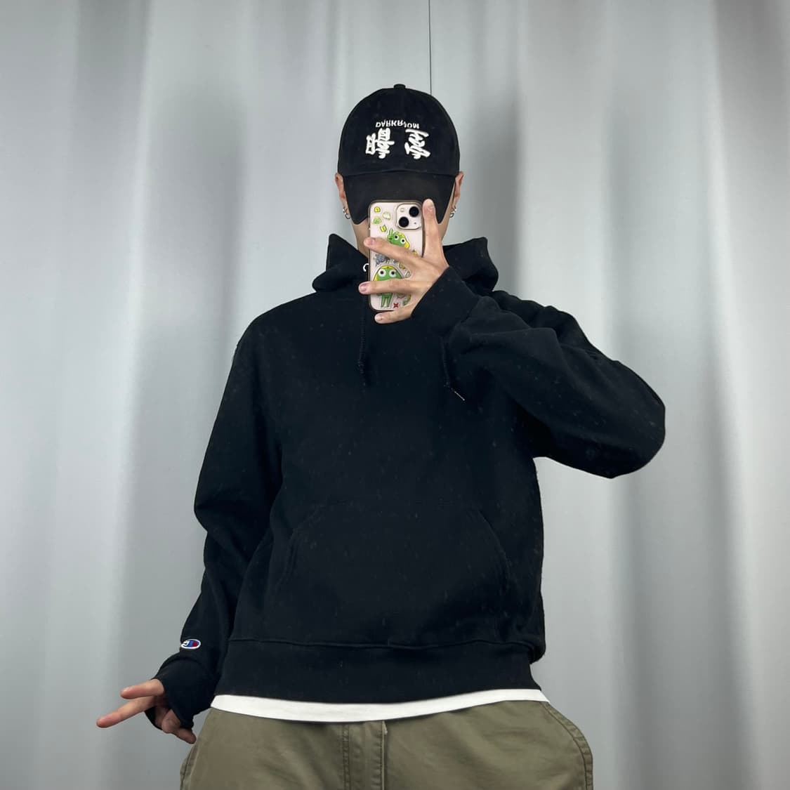 <챔피온 스탠다드 로고 후드티> No.1400 상품이미지2