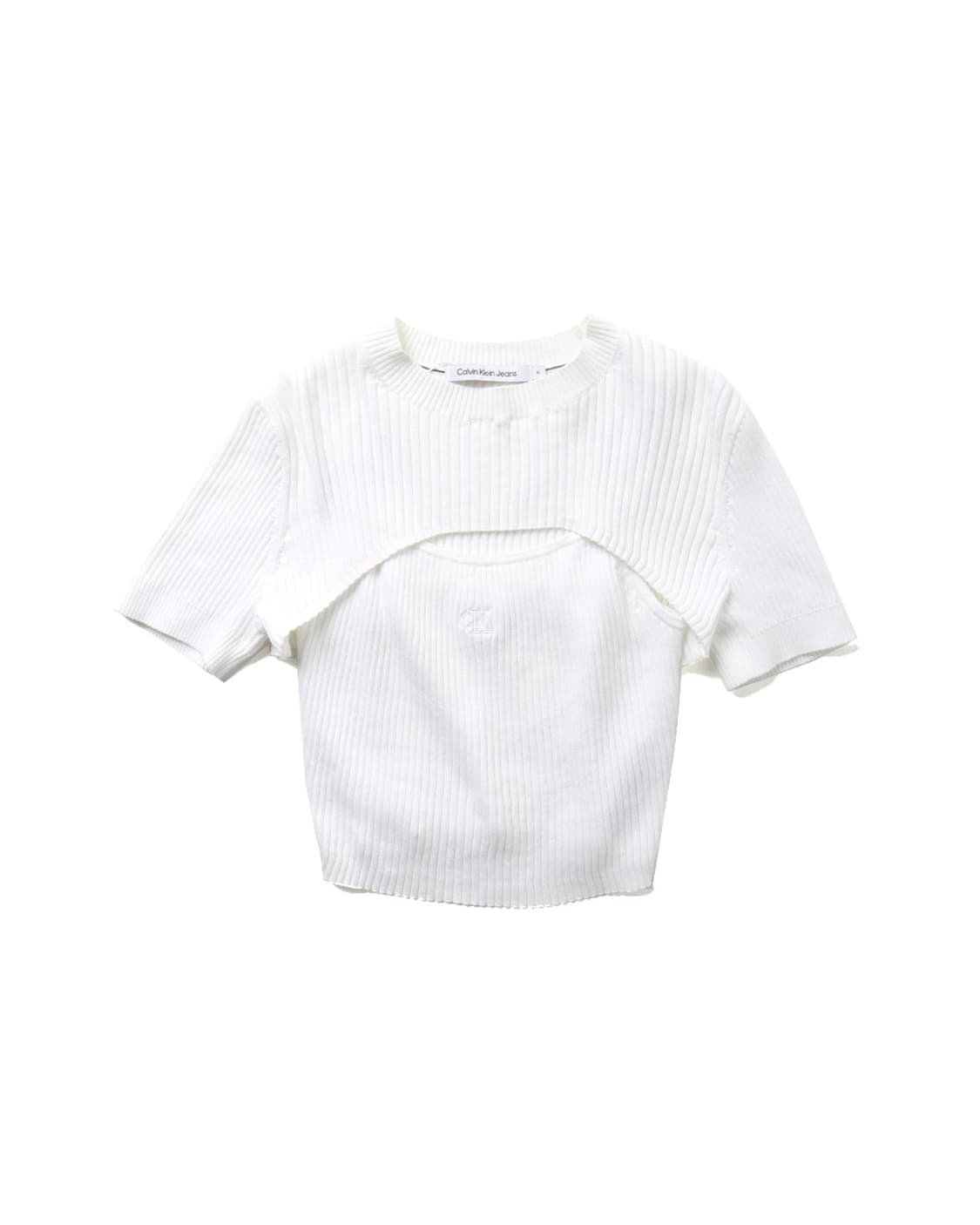 Calvin Klein Ribbed Layered T-shirt 상품이미지1