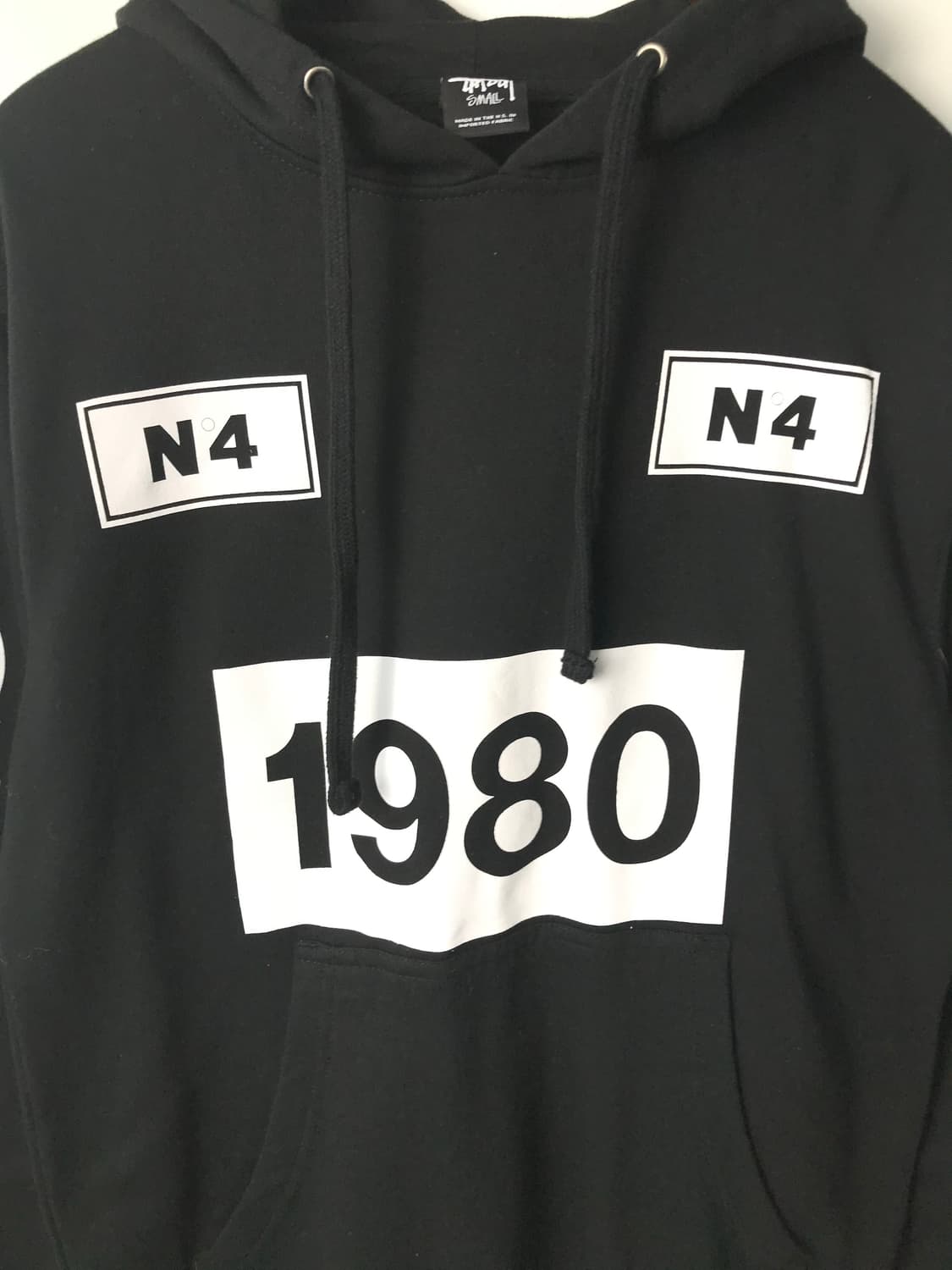 스투시 N4 1980 블랙 후드티 상품이미지5