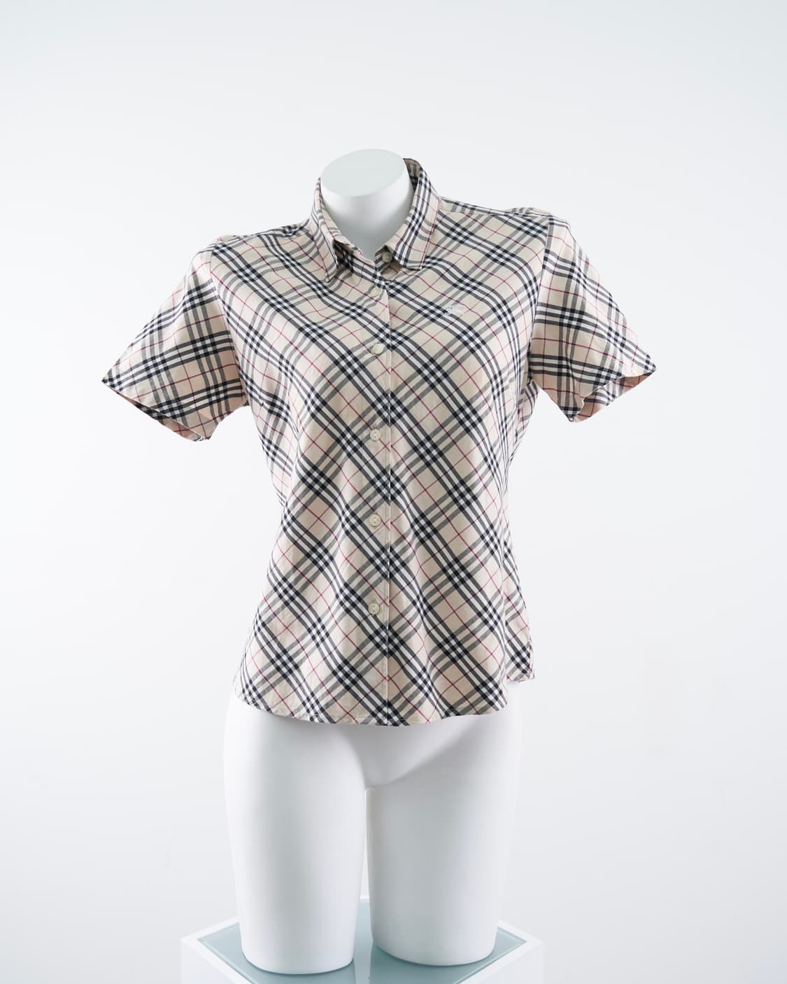 Burberry 런던라벨 노바체크 반팔 셔츠 상품이미지1