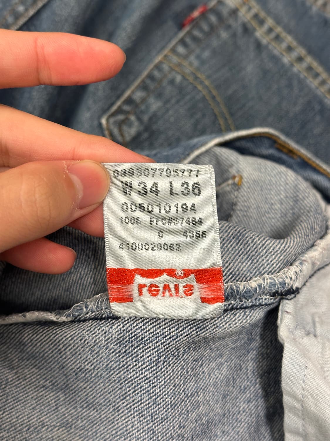 리바이스 501 W34 L36 상품이미지6