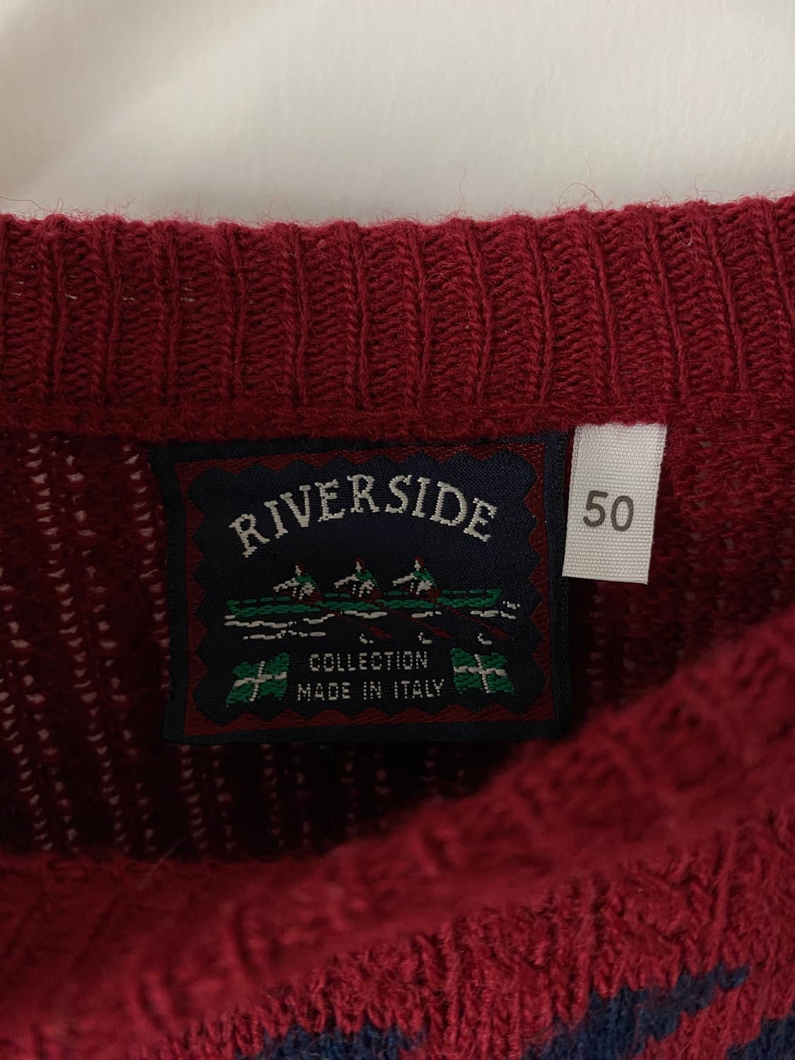 빈티지 RIVERSIDE made in italy 패턴니트 상품이미지9