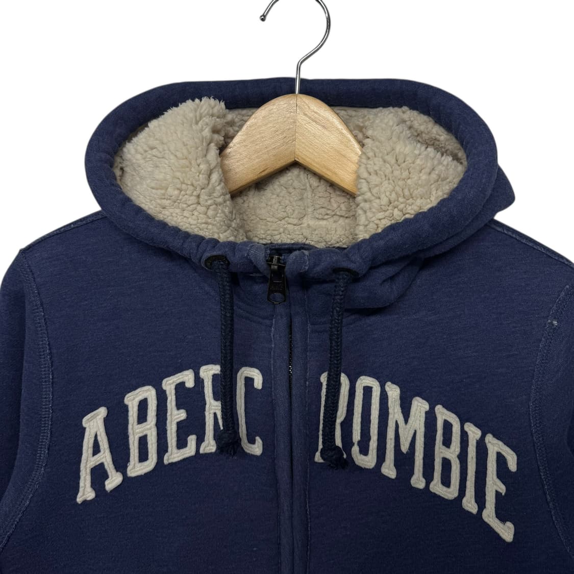 아베크롬비 아치로고 양털 후드집업 상품이미지2