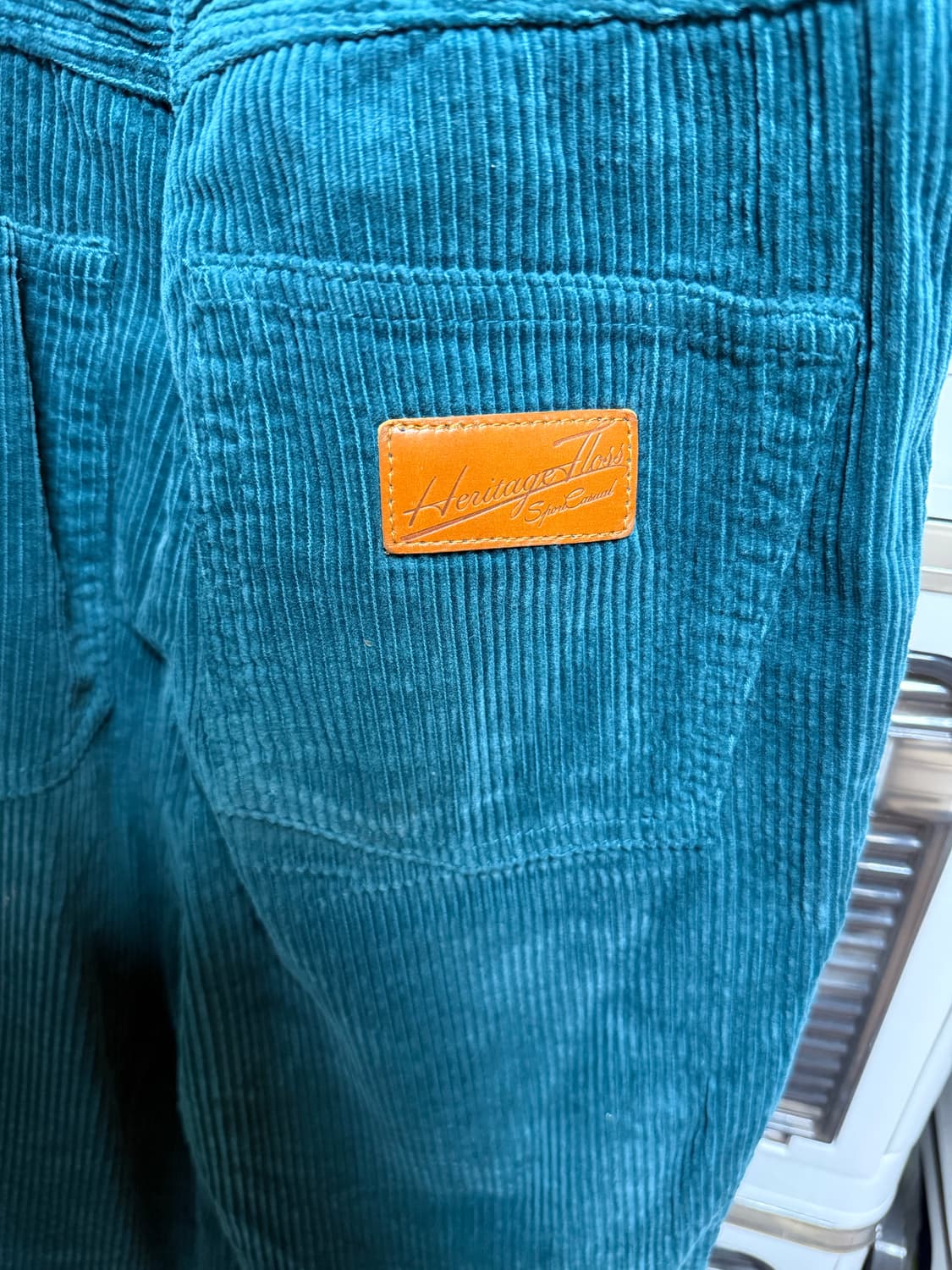 헤리티지플로스 코듀로이 팬츠 그린 상품이미지7