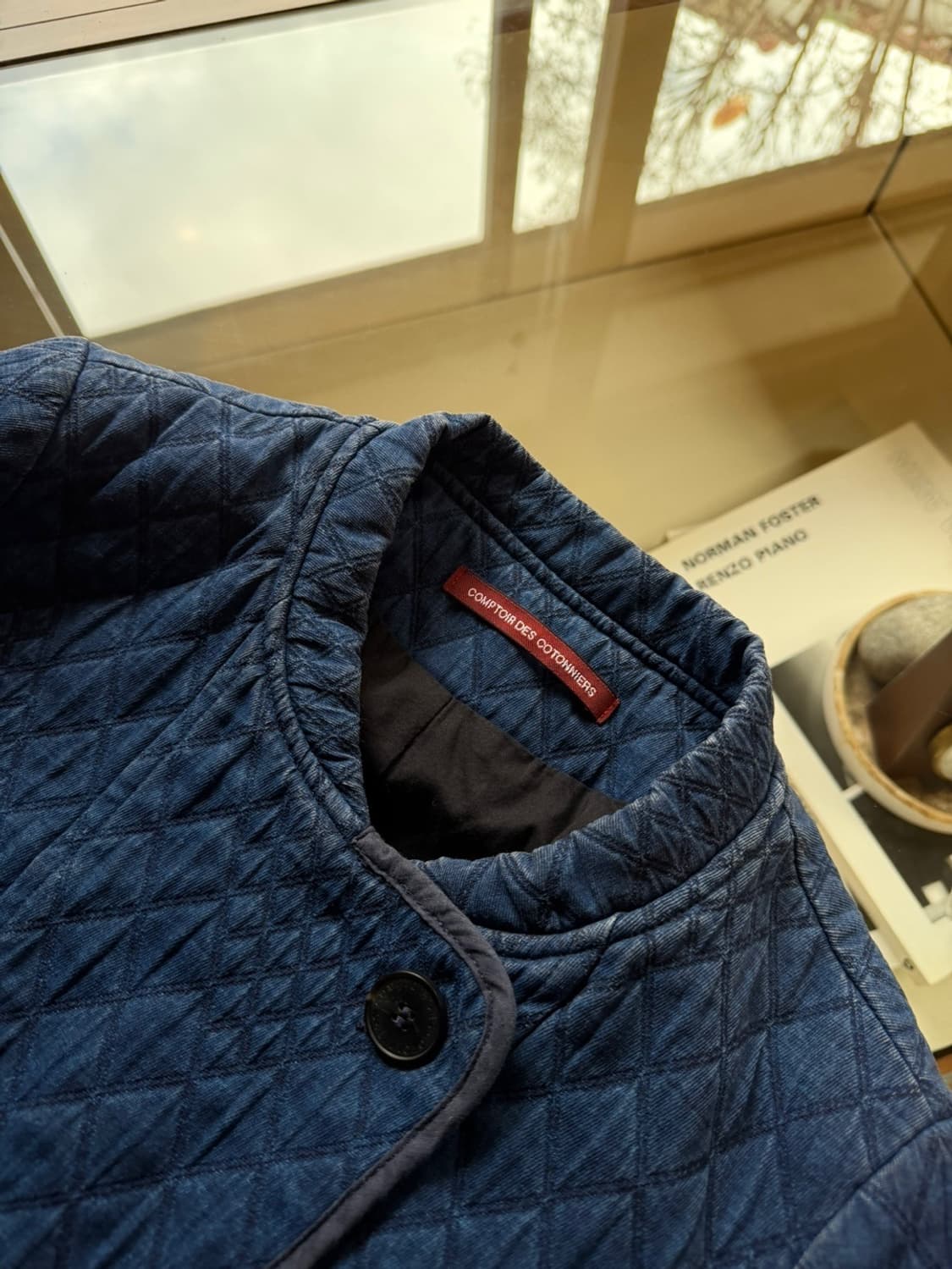 꼼또와꼼또니에 데님 퀼팅 라이더 자켓 44~55 상품이미지6