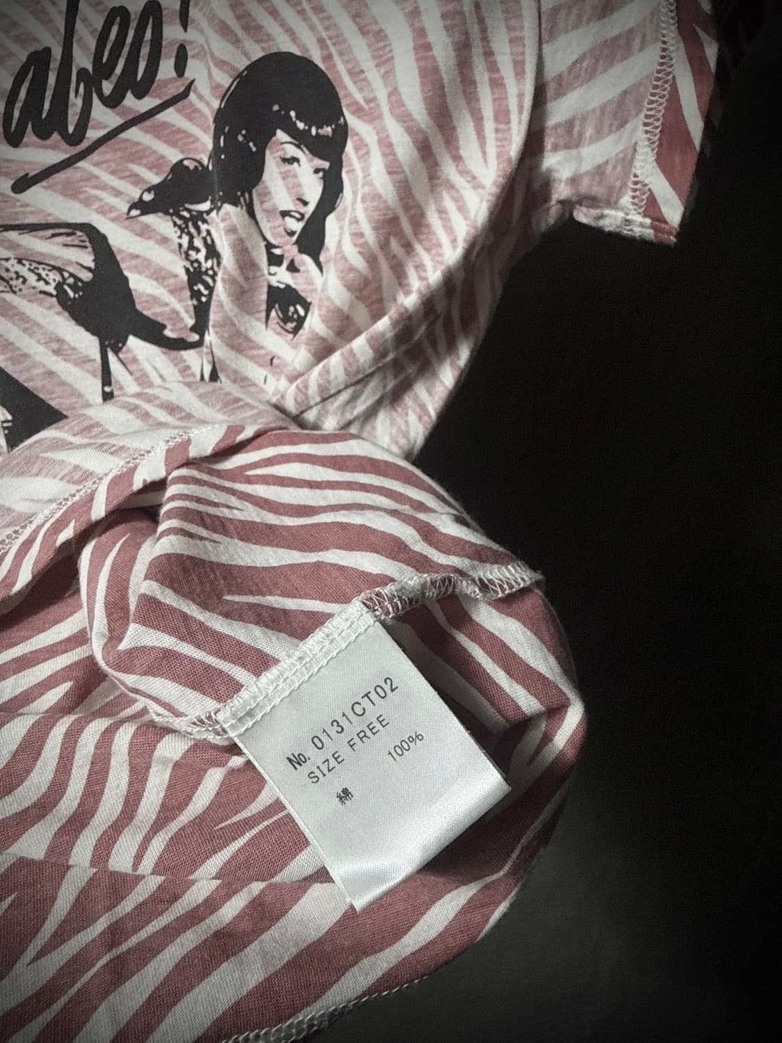 Hysteric Glamour Zebra Babes T-Shirt 상품이미지3