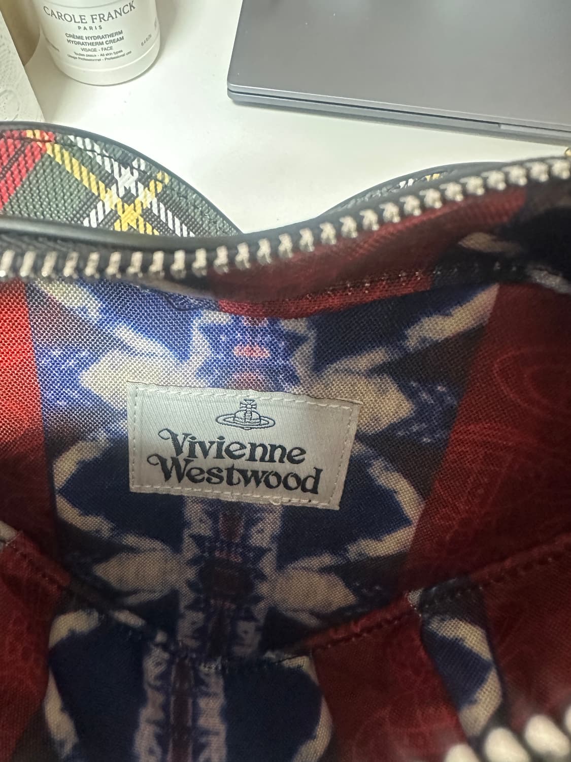 비비안웨스트우드 하트 체크 토트백 상품이미지5