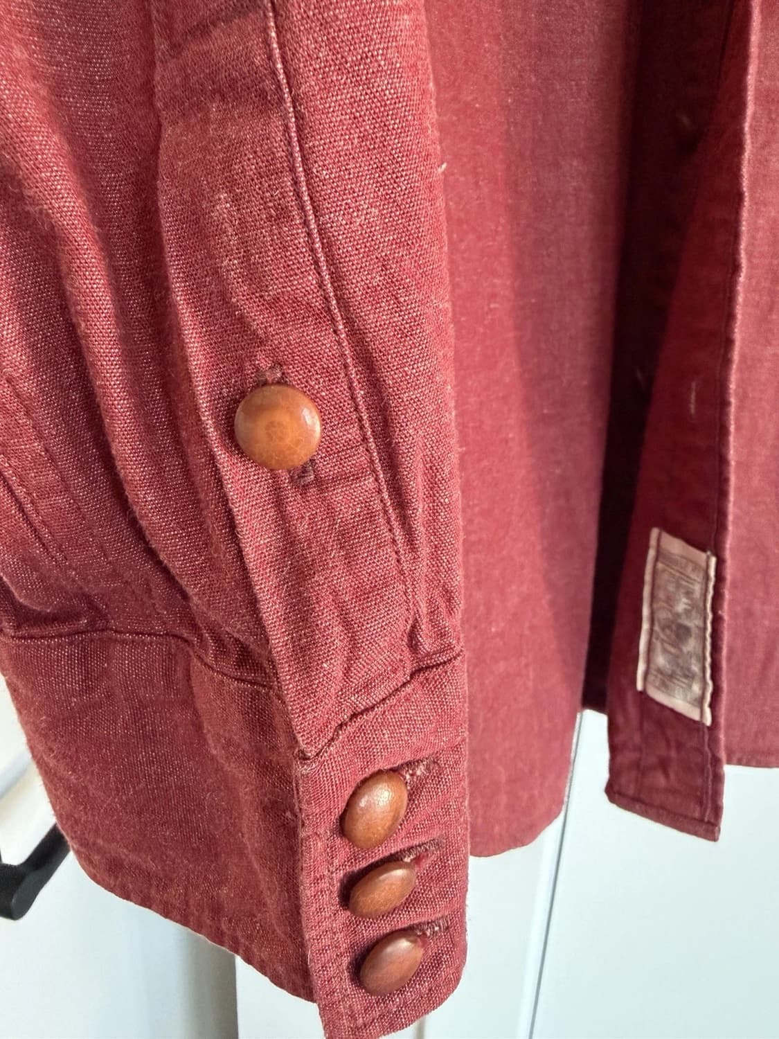 RRL 더블알엘 샴브레이 웨스턴 셔츠 레드 상품이미지7