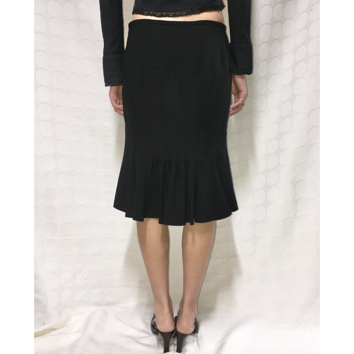 Armani 블랙 디테일 치마 상품이미지1