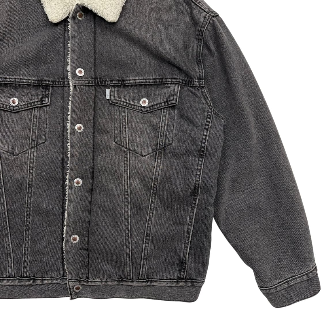 리바이스 실버탭 쉐르파 데님 트러커 자켓 M 상품이미지3