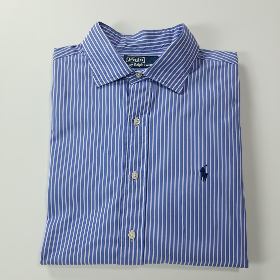 CK528 XL 폴로 90s 런던스트라이프 블루 셔츠 남방 상품이미지7