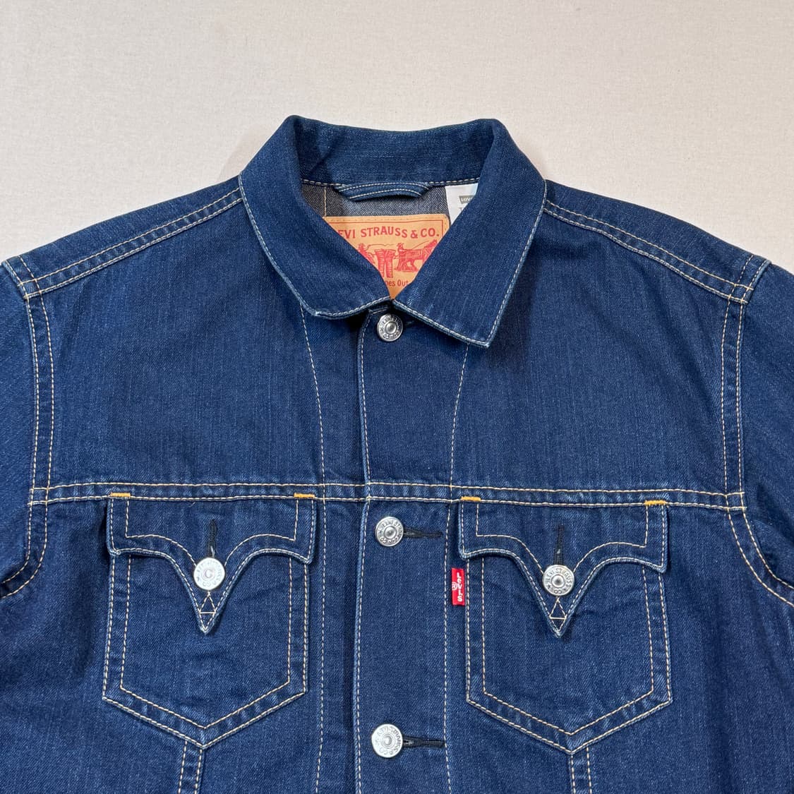 L) 리바이스 아이코닉 데님자켓 TYPE 1 진청 데님 청자켓 상품이미지3