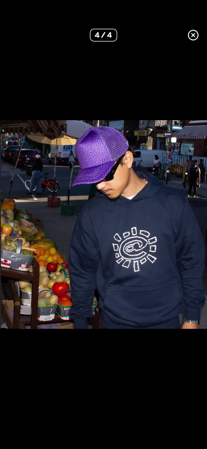 Always Do What should Do 후드티 네이비 상품이미지5