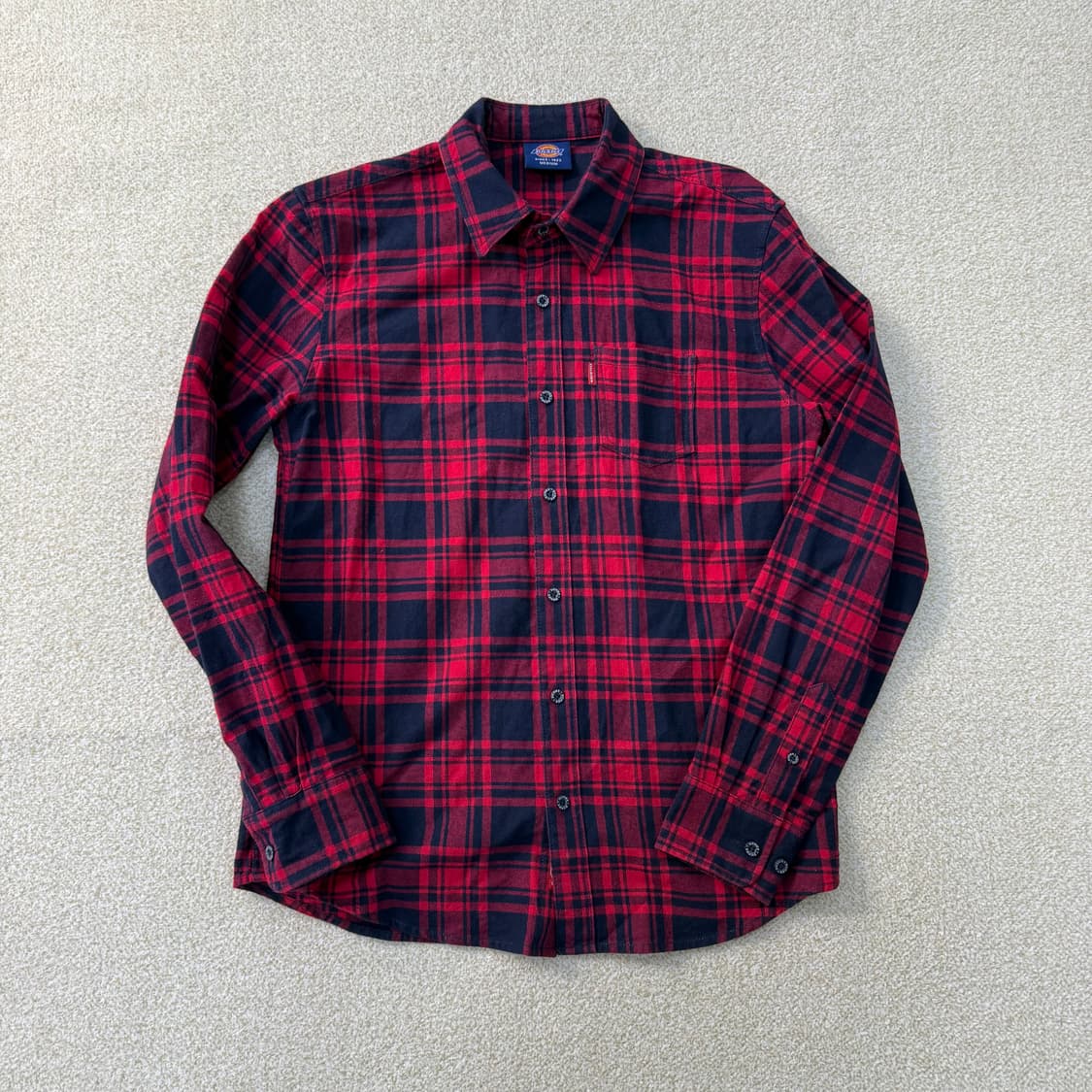 M 디키즈 레드 체크셔츠 0209T 상품이미지1